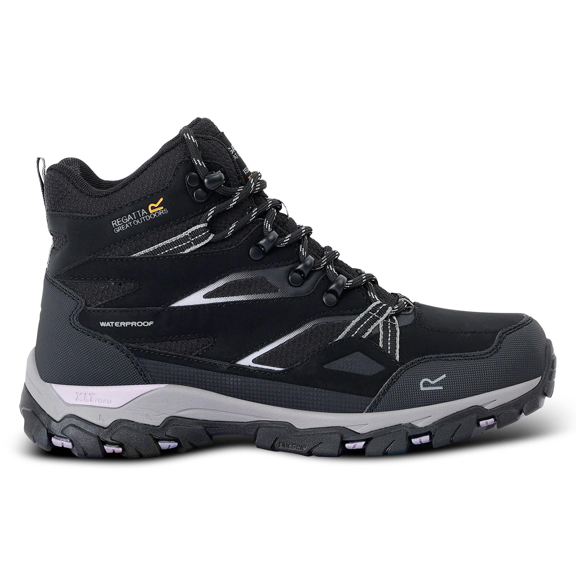Black/Purple Sa - Regatta - Womens Holcombe III Waterproof Walking Boots - 3