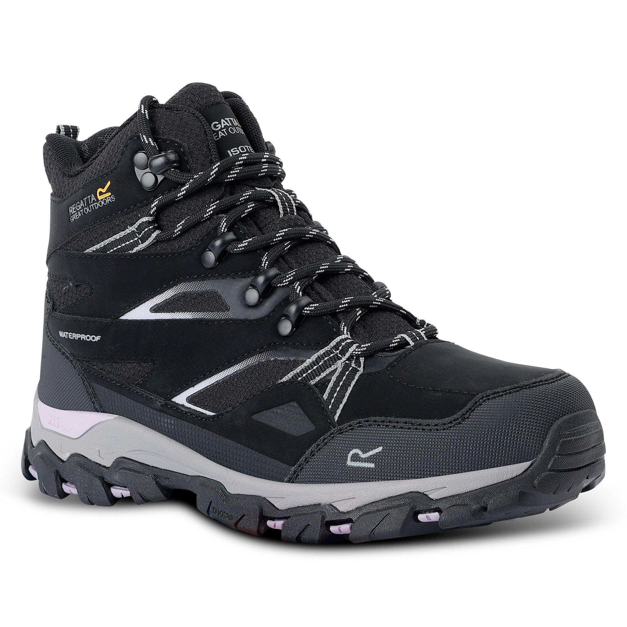 Black/Purple Sa - Regatta - Womens Holcombe III Waterproof Walking Boots - 6