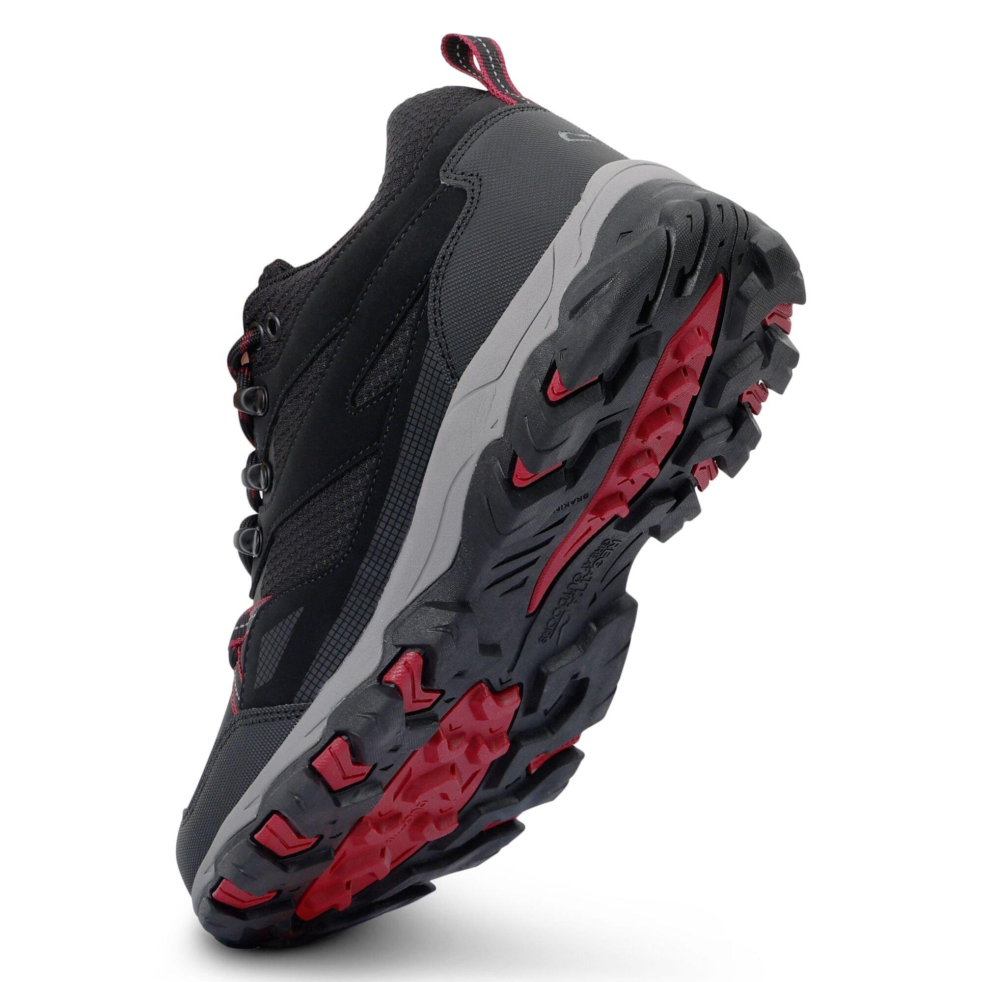 Black/Beaujolai - Regatta - Womens Holcombe III Low Waterproof Walking Shoes - 6
