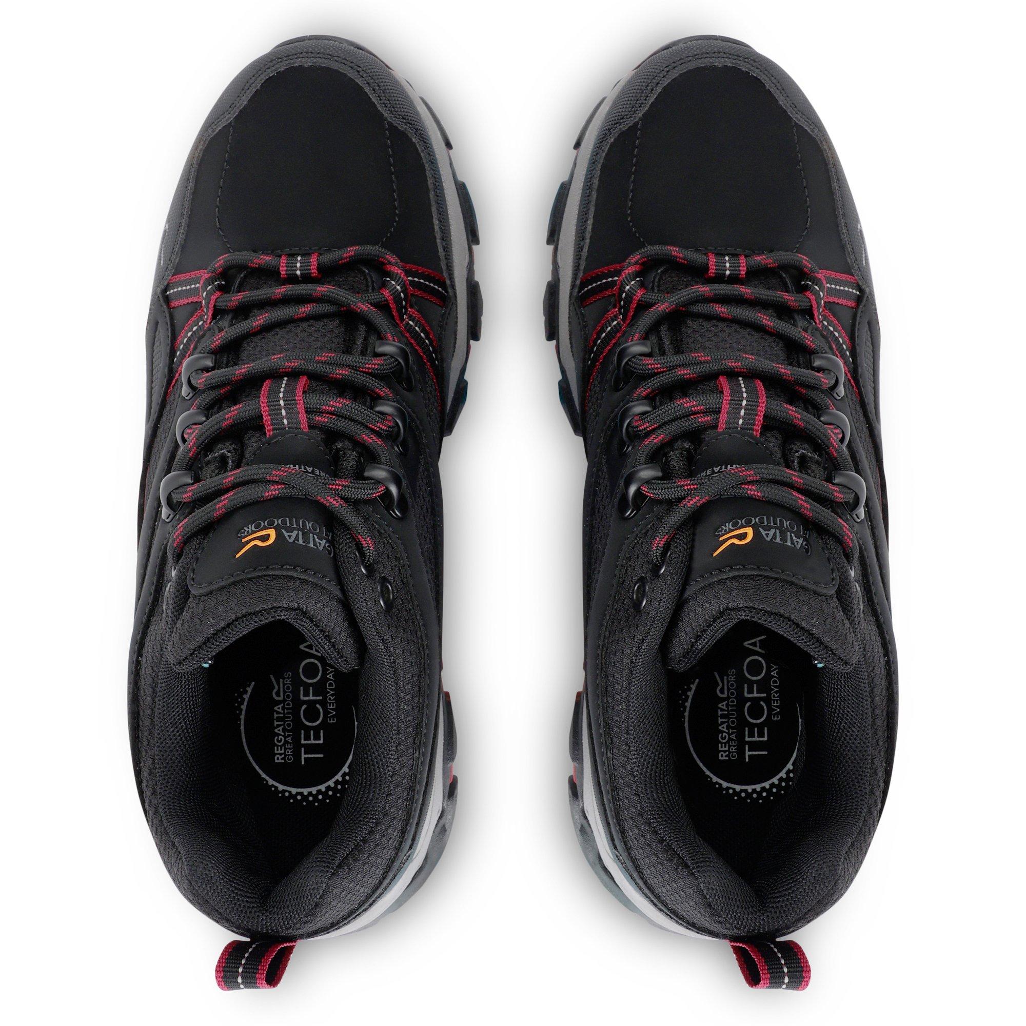 Black/Beaujolai - Regatta - Womens Holcombe III Low Waterproof Walking Shoes - 7