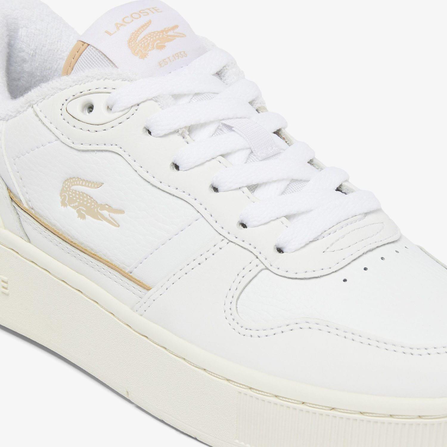 White - Lacoste - T-Clip Platform Leather Trainers - 6