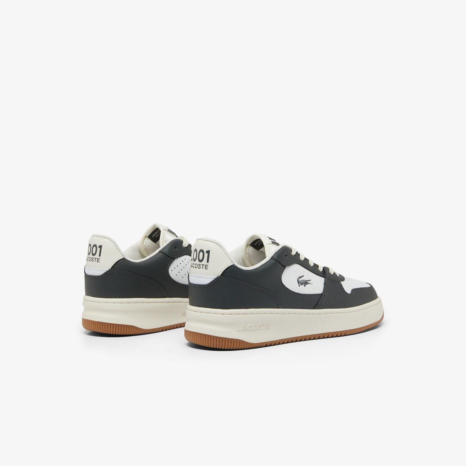 Grey - Lacoste - L001 Set Leather Trainers - 3