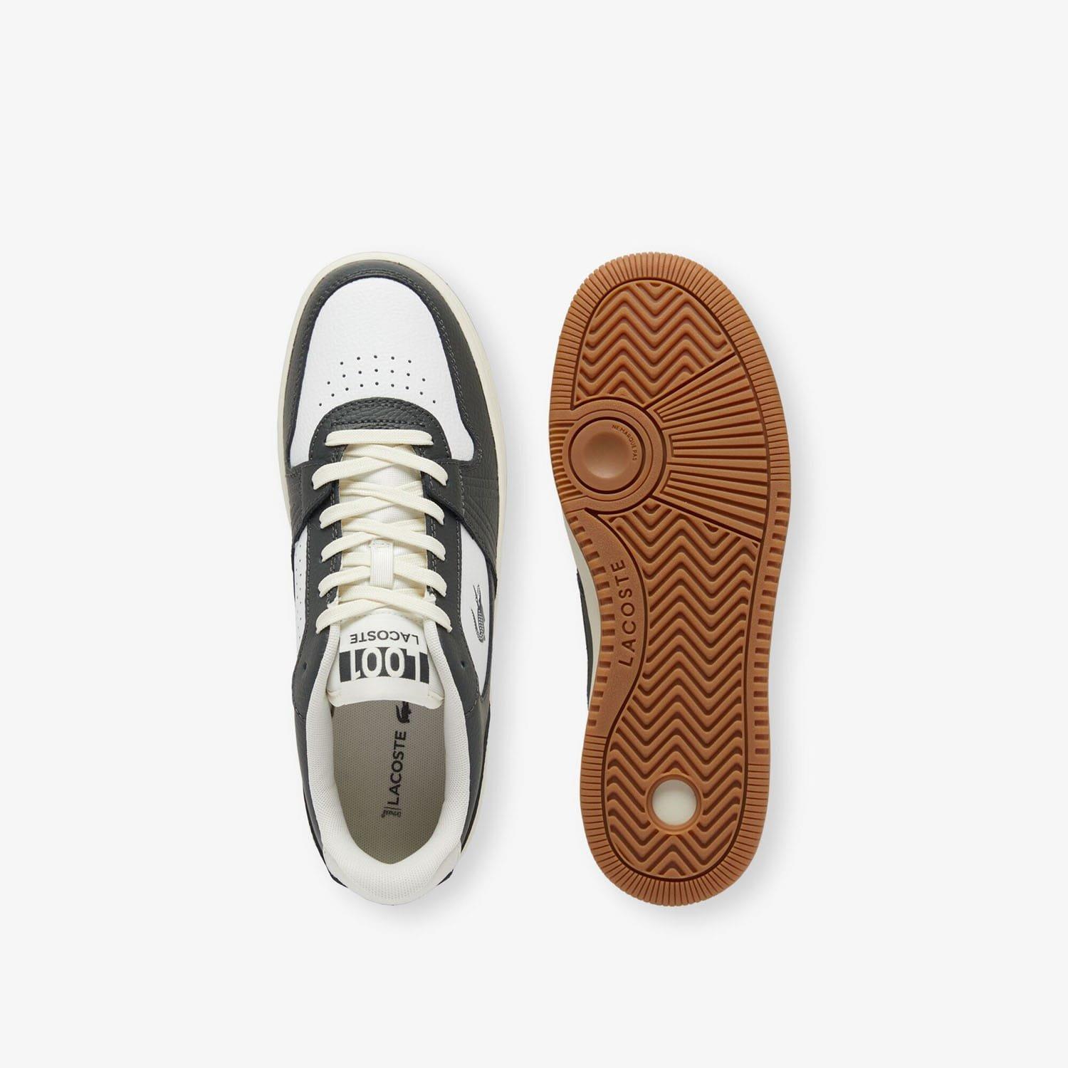 Grey - Lacoste - L001 Set Leather Trainers - 5