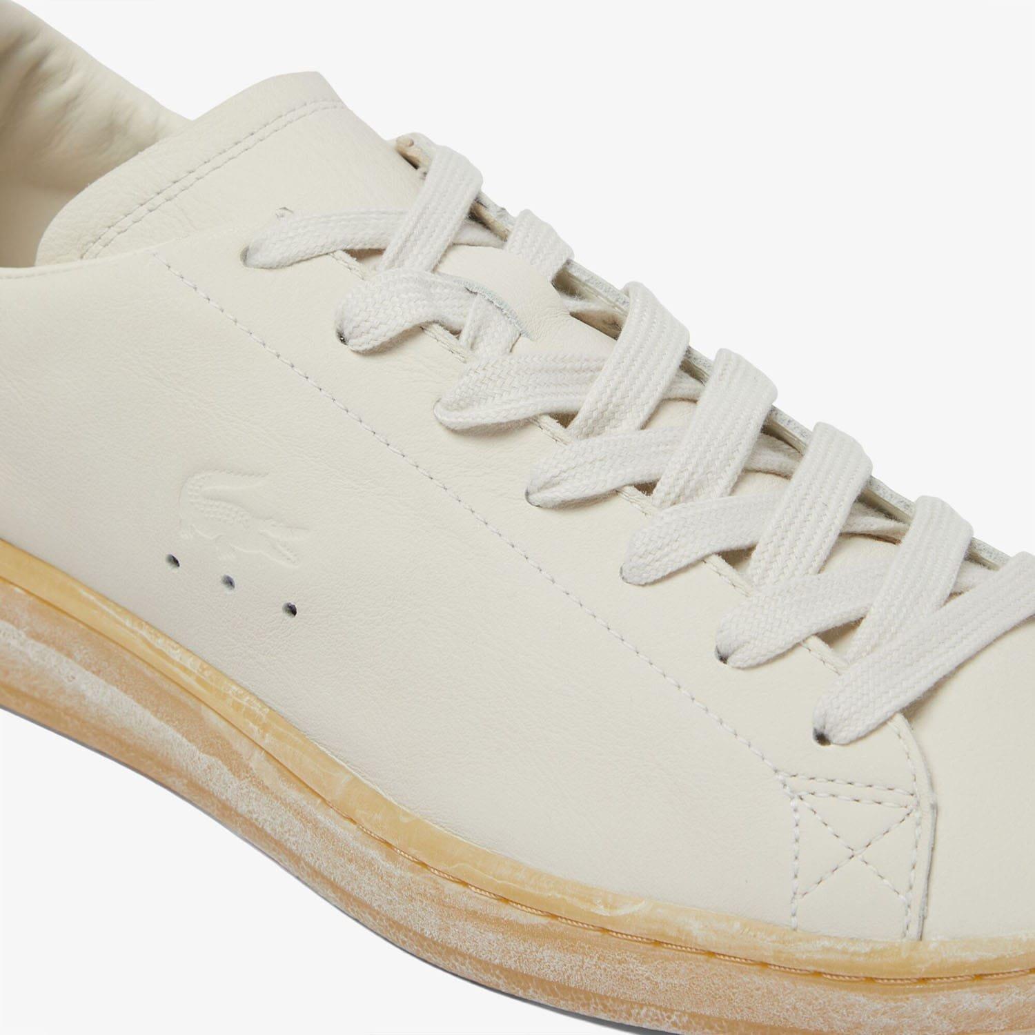 White - Lacoste - Carnaby Set Leather Trainers - 5