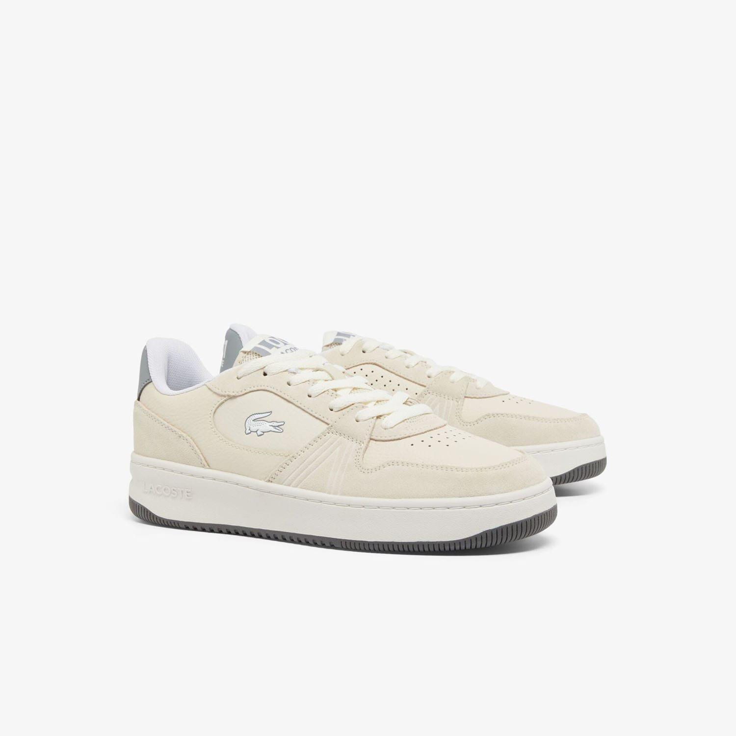 White Grey - Lacoste - L001 Set Suede Trainers - 3