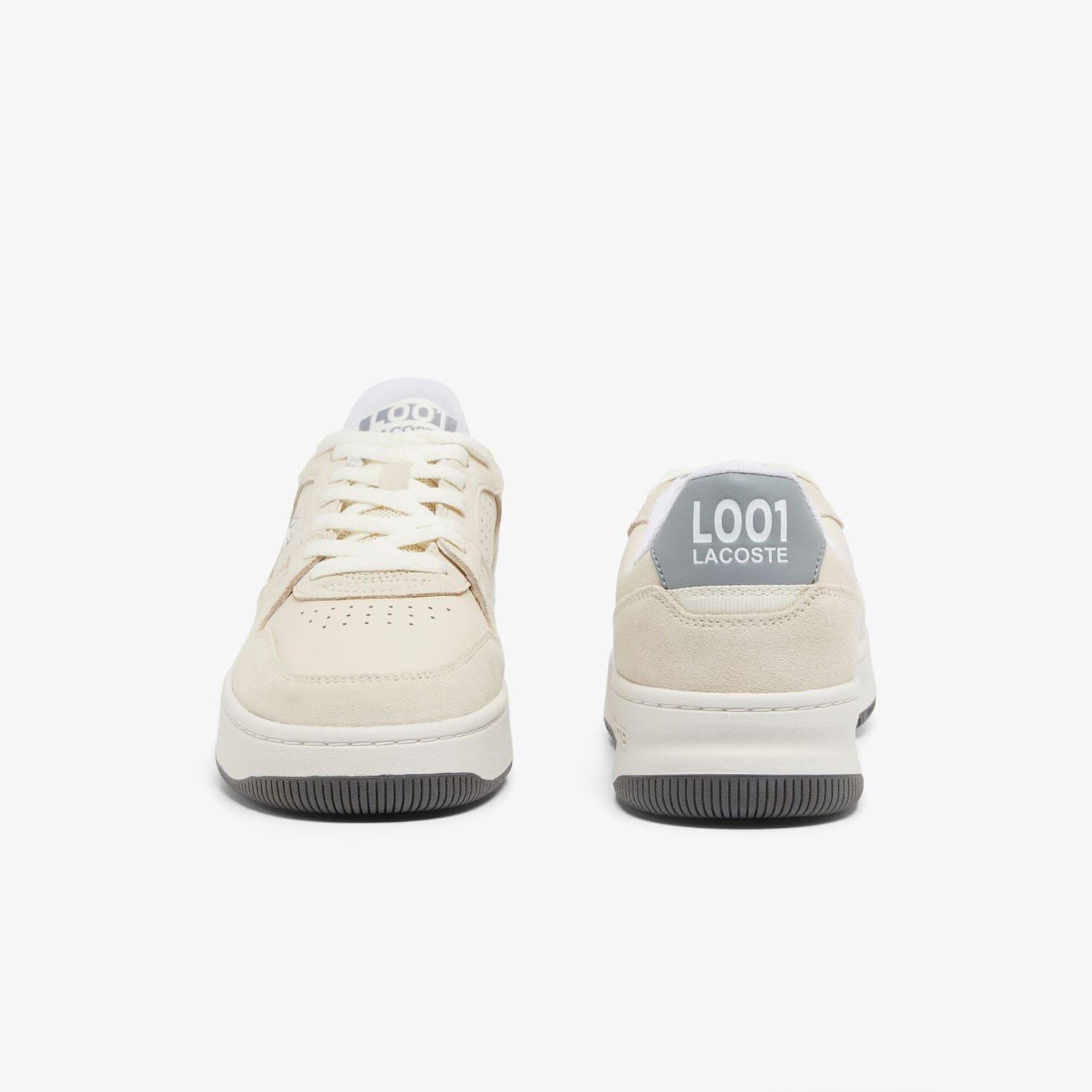 White Grey - Lacoste - L001 Set Suede Trainers - 5