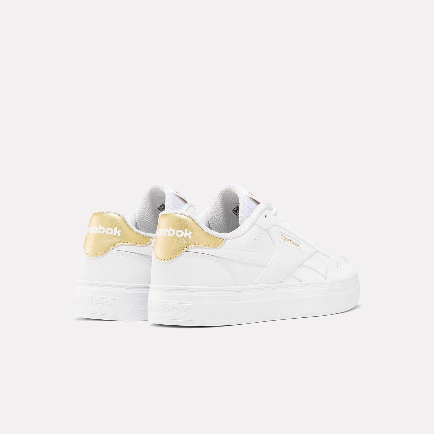 White Gold - Reebok - Court Advance Clip Trainers - 3