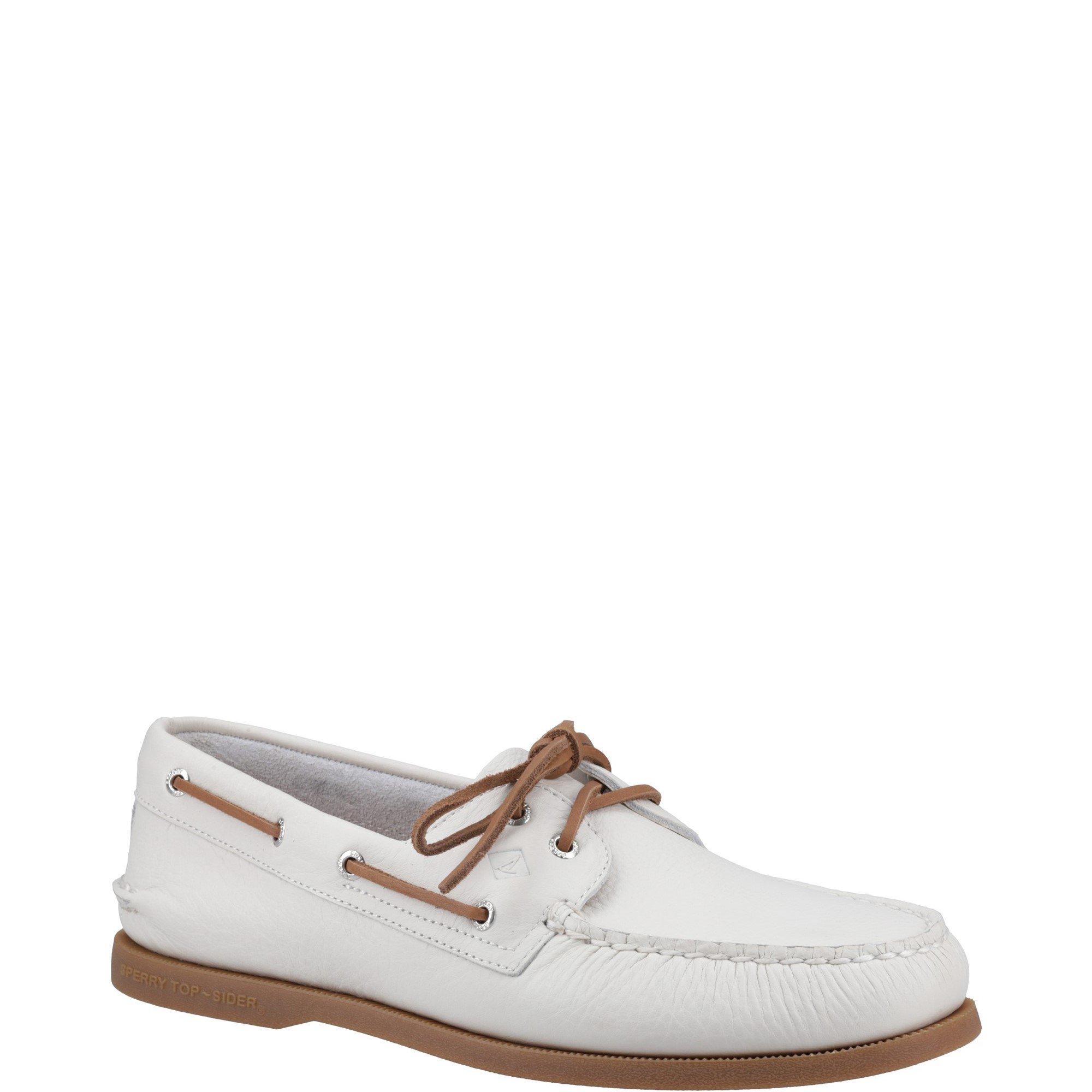 White - Sperry Top Sider - Authentic 2 Eye Boat Shoe - 2