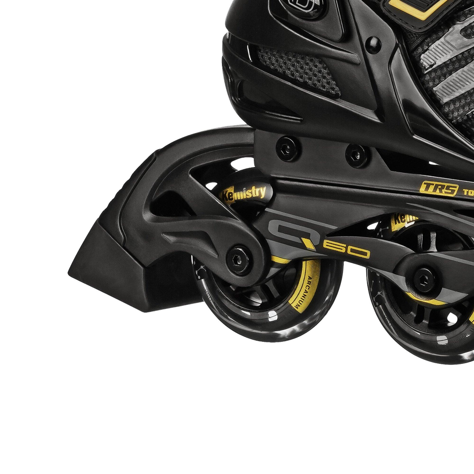 Black / Gold - Roller Derby - AERIO V2 Q-60 Fitness & Recreational InLine Skates - 2
