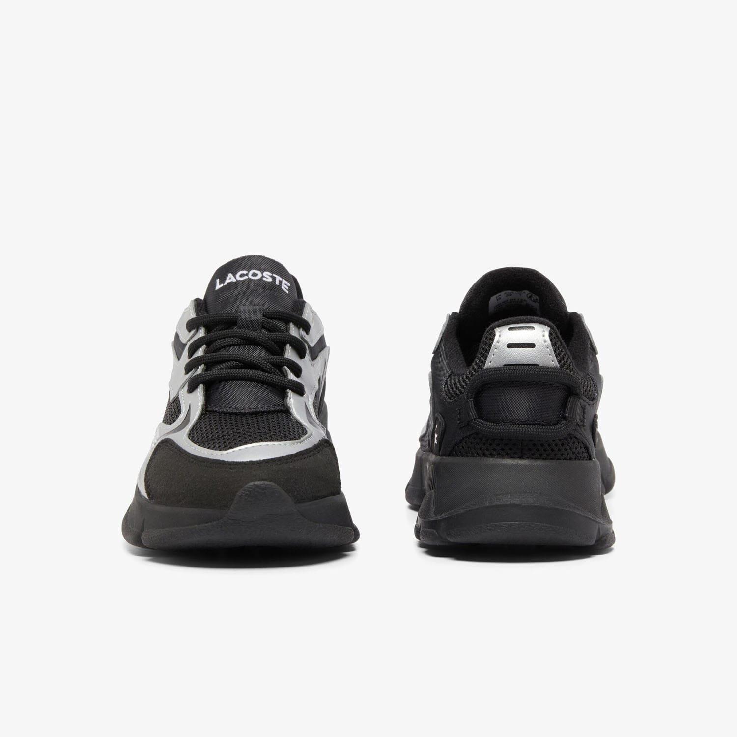Black Silver - Lacoste - Childrens L003 Neo Trainers - 5