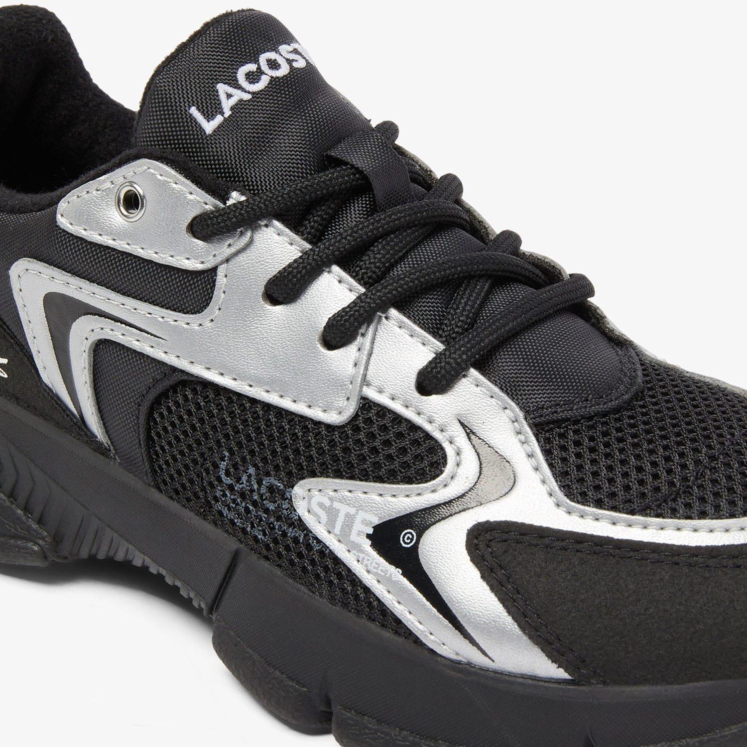 Black Silver - Lacoste - Childrens L003 Neo Trainers - 6