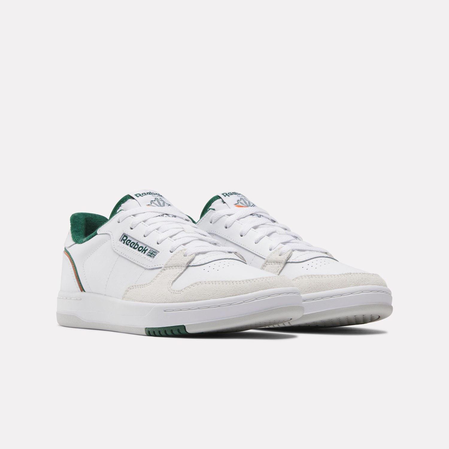 White Green - Reebok - Phase Court Trainers - 2