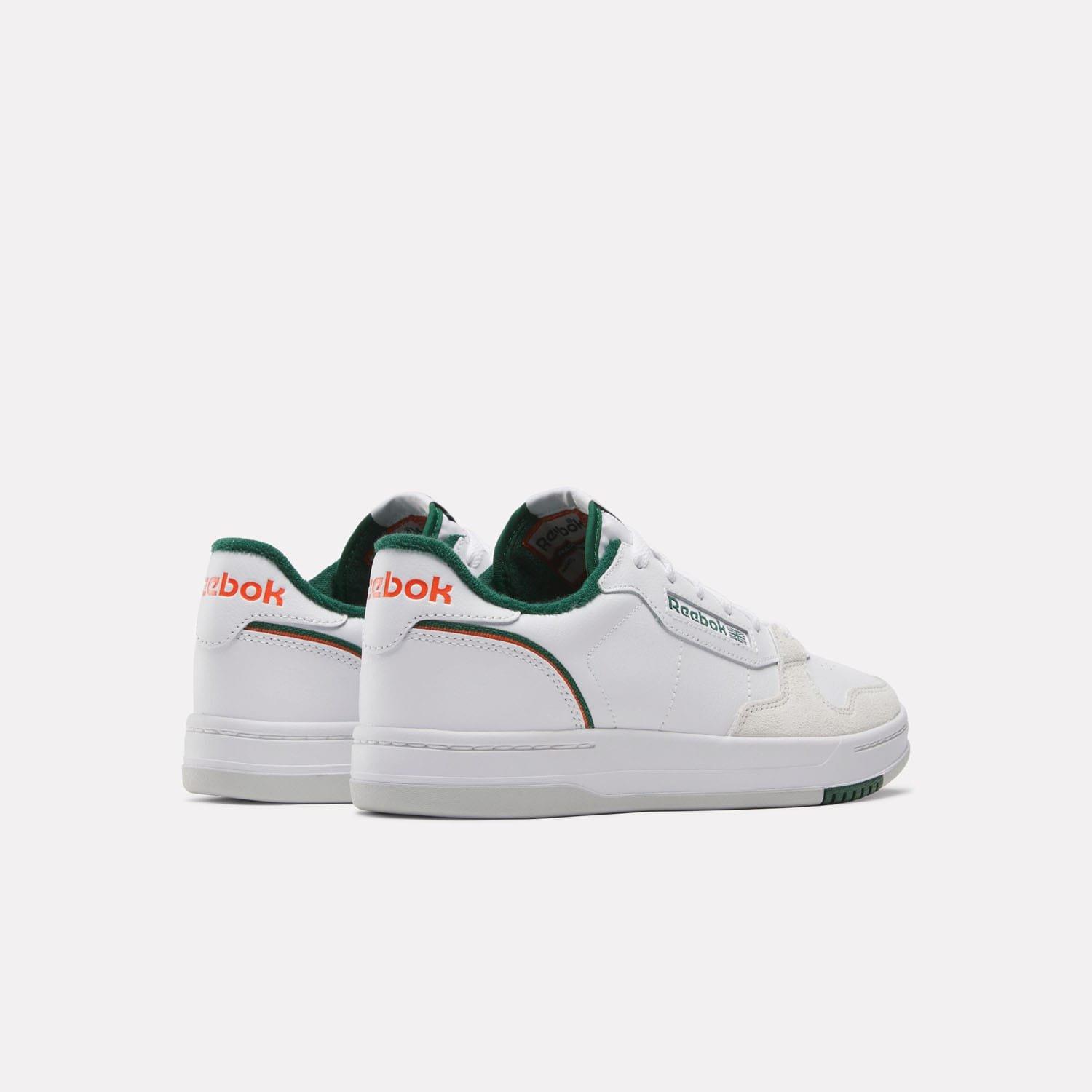White Green - Reebok - Phase Court Trainers - 3