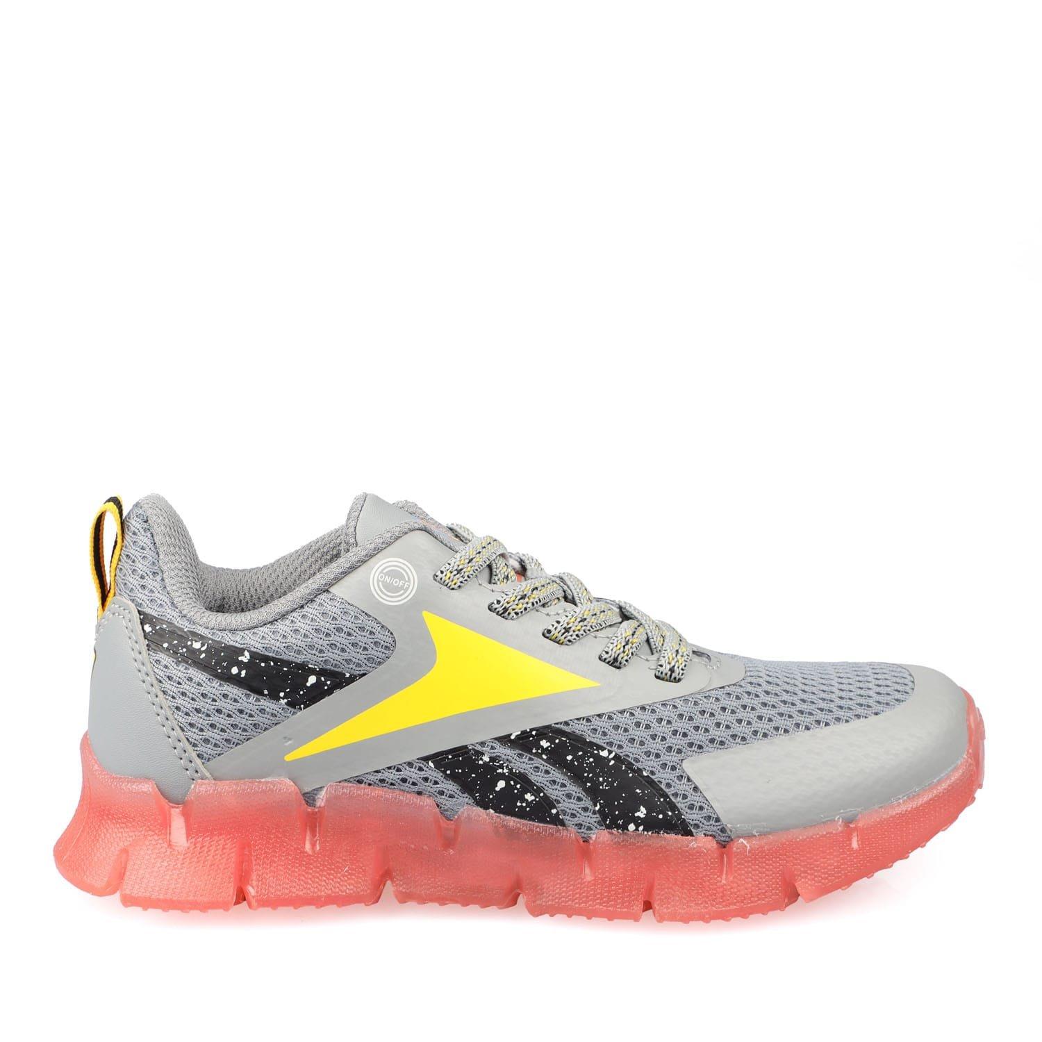 Grey - Reebok - Zig N Glow Elastic Trainers - 1