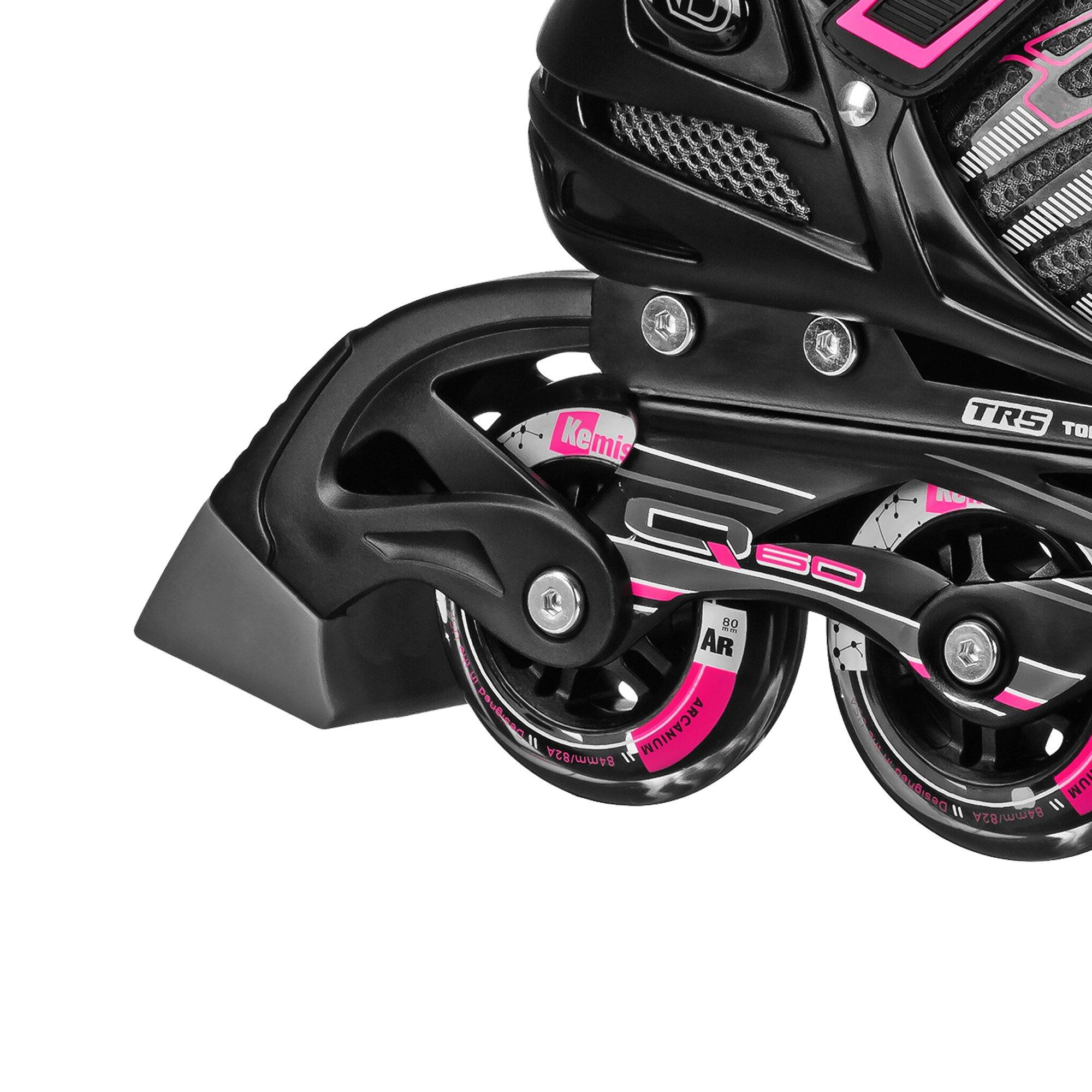 Black / Pink - Roller Derby - AERIO V2 Q-60 Fitness & Recreational InLine Skates - 2