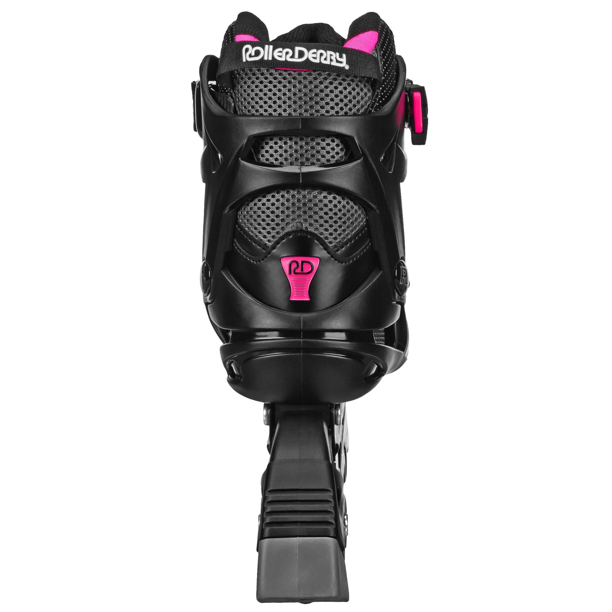 Black / Pink - Roller Derby - AERIO V2 Q-60 Fitness & Recreational InLine Skates - 6
