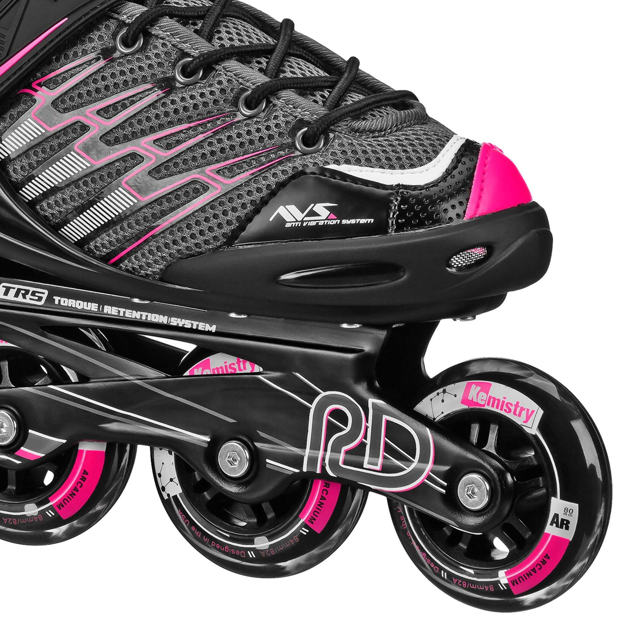 Black / Pink - Roller Derby - AERIO V2 Q-60 Fitness & Recreational InLine Skates - 9