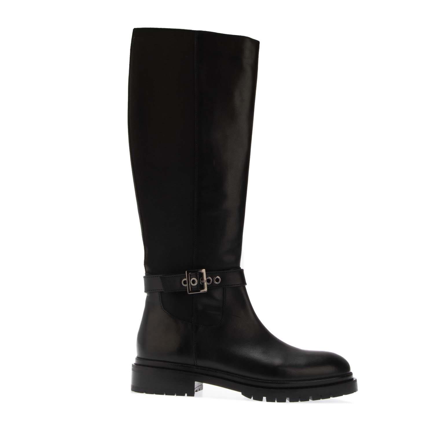 Black - Dune London - Teller Casual Knee-High Boots - 1
