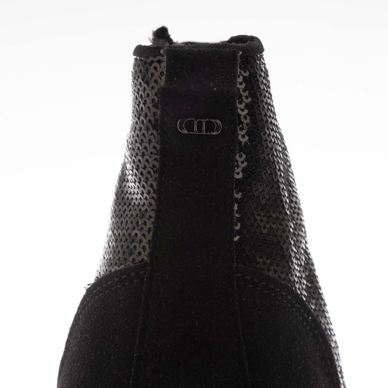 Black - Dune London - Effecting Sequin Wedge-Heel Boots - 5