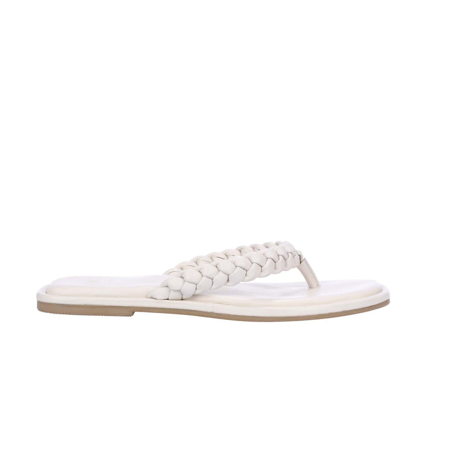 Ecru - Dune London - Loxx Plait Toe Post Sandals - 1