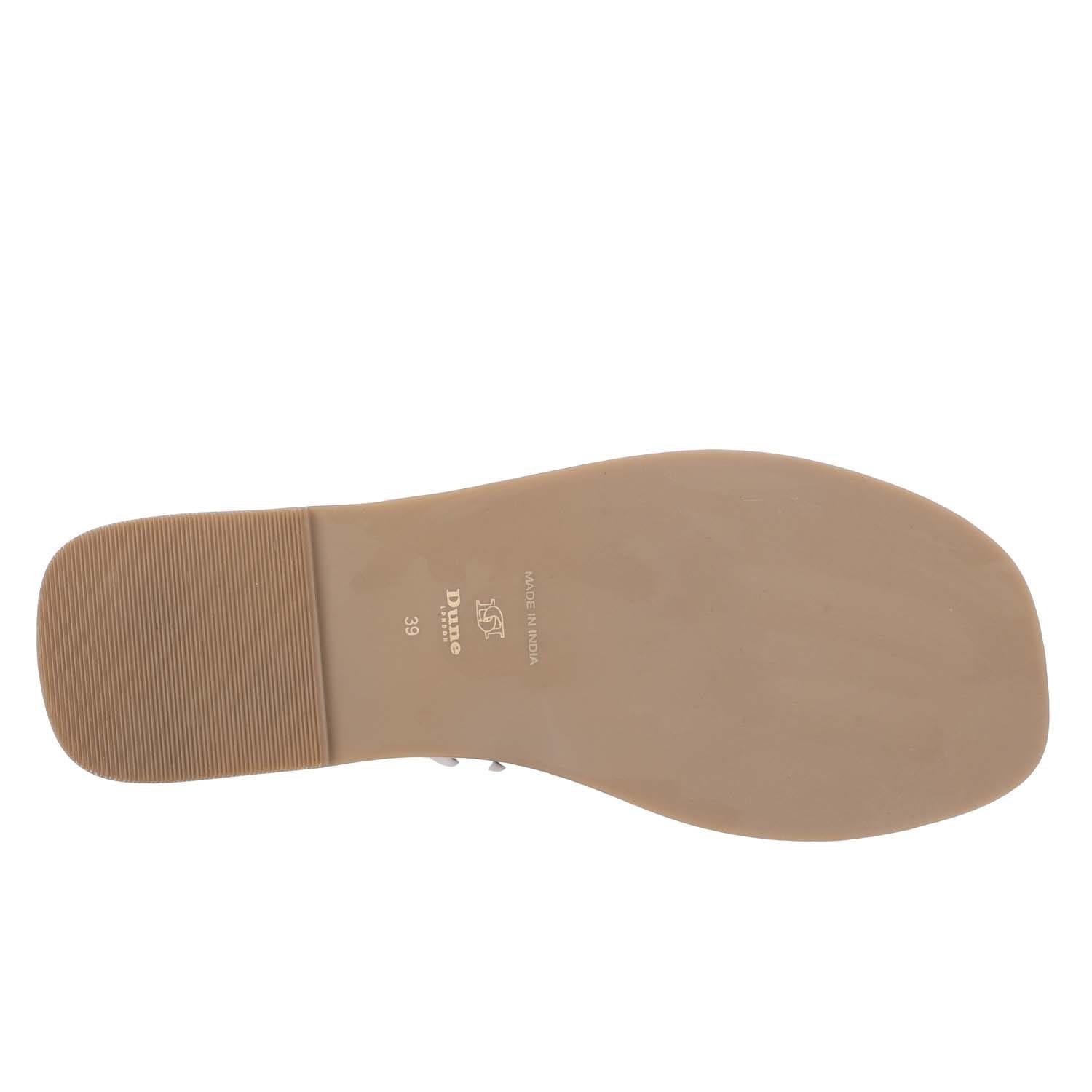 Ecru - Dune London - Loxx Plait Toe Post Sandals - 4