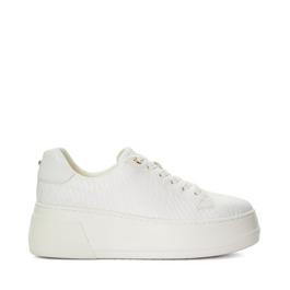 Dune London Episode Leather Flatform Sole Trainers