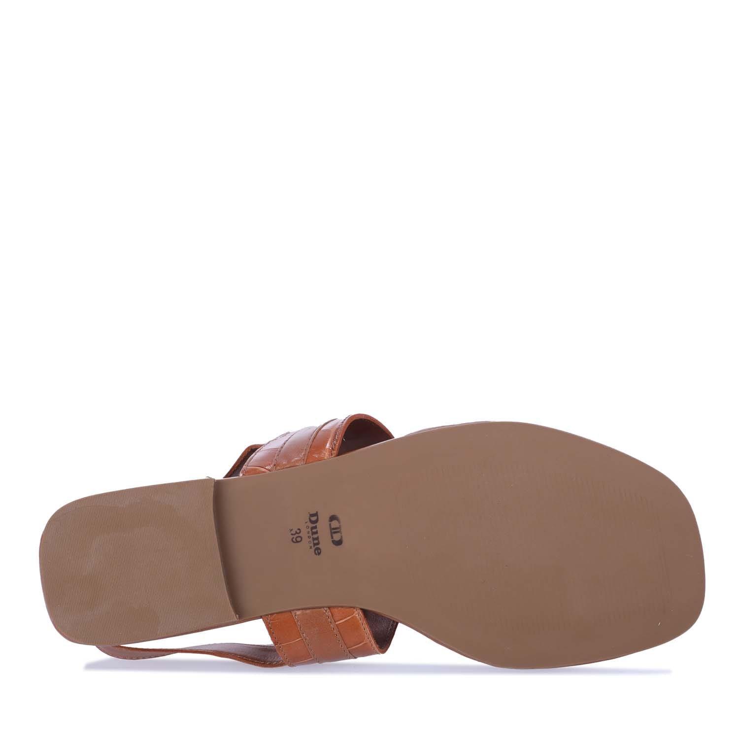 Tan - Dune London - Langley Toe Post Snaffle Sandals - 4