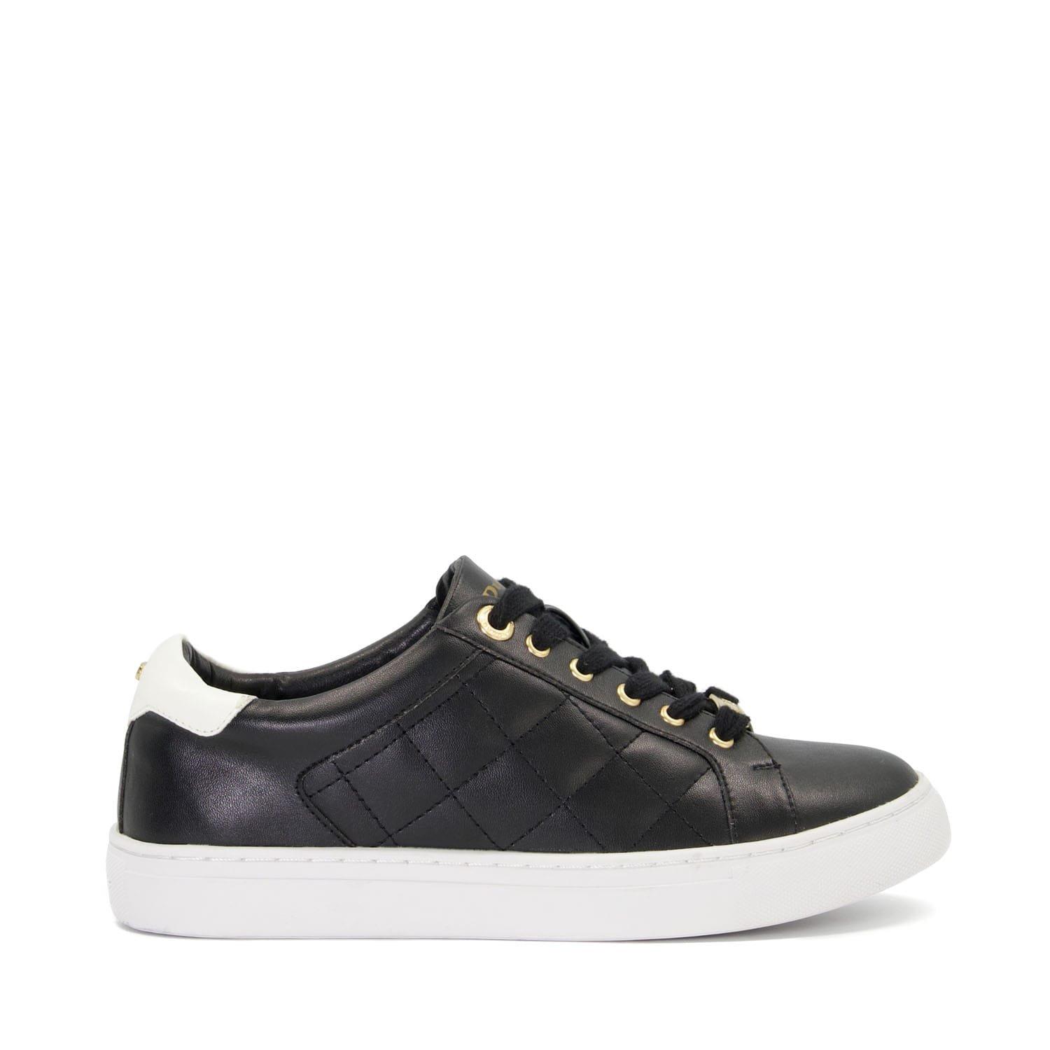 Black - Dune London - Ellenar Quilted Trainers - 1