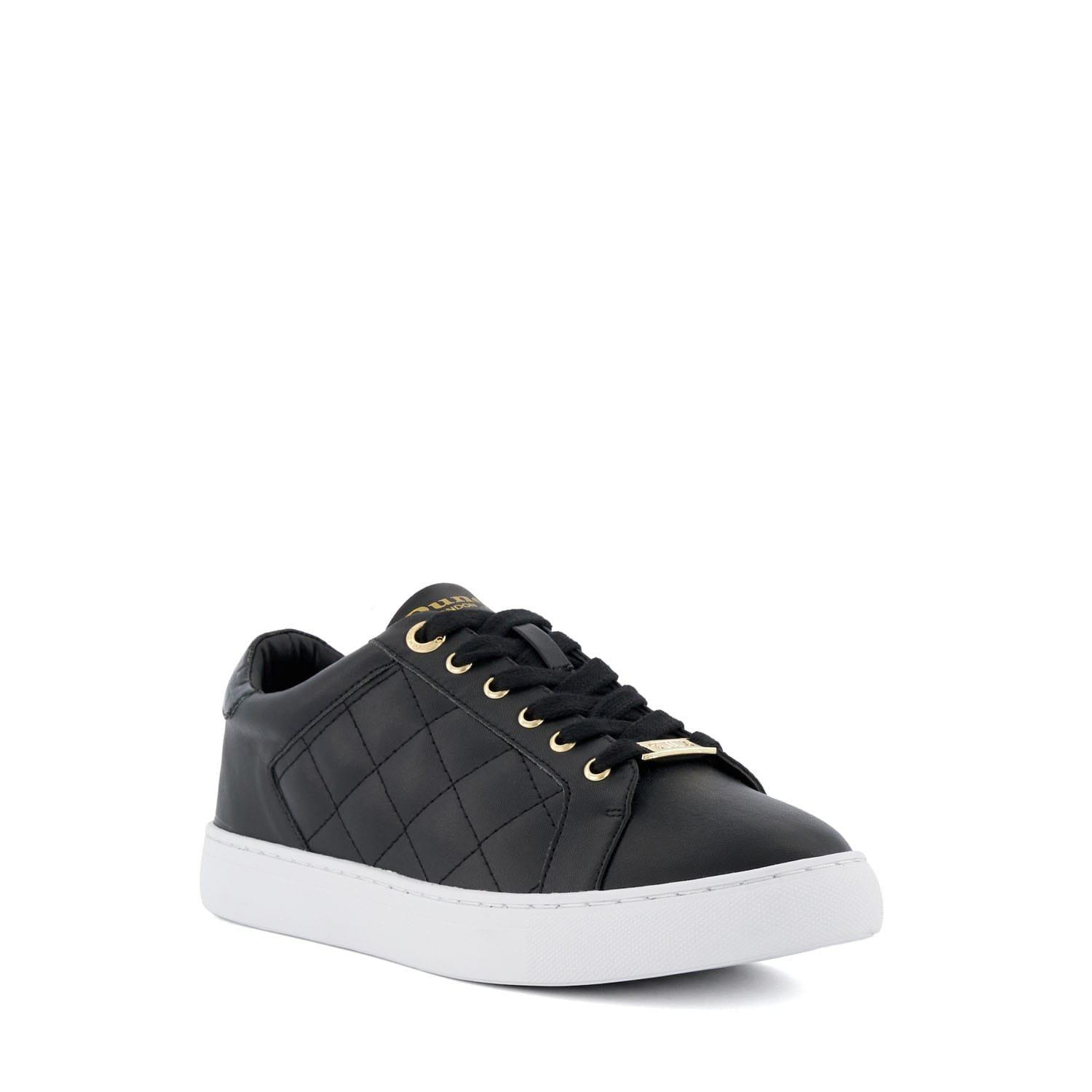 Black - Dune London - Ellenar Quilted Trainers - 2