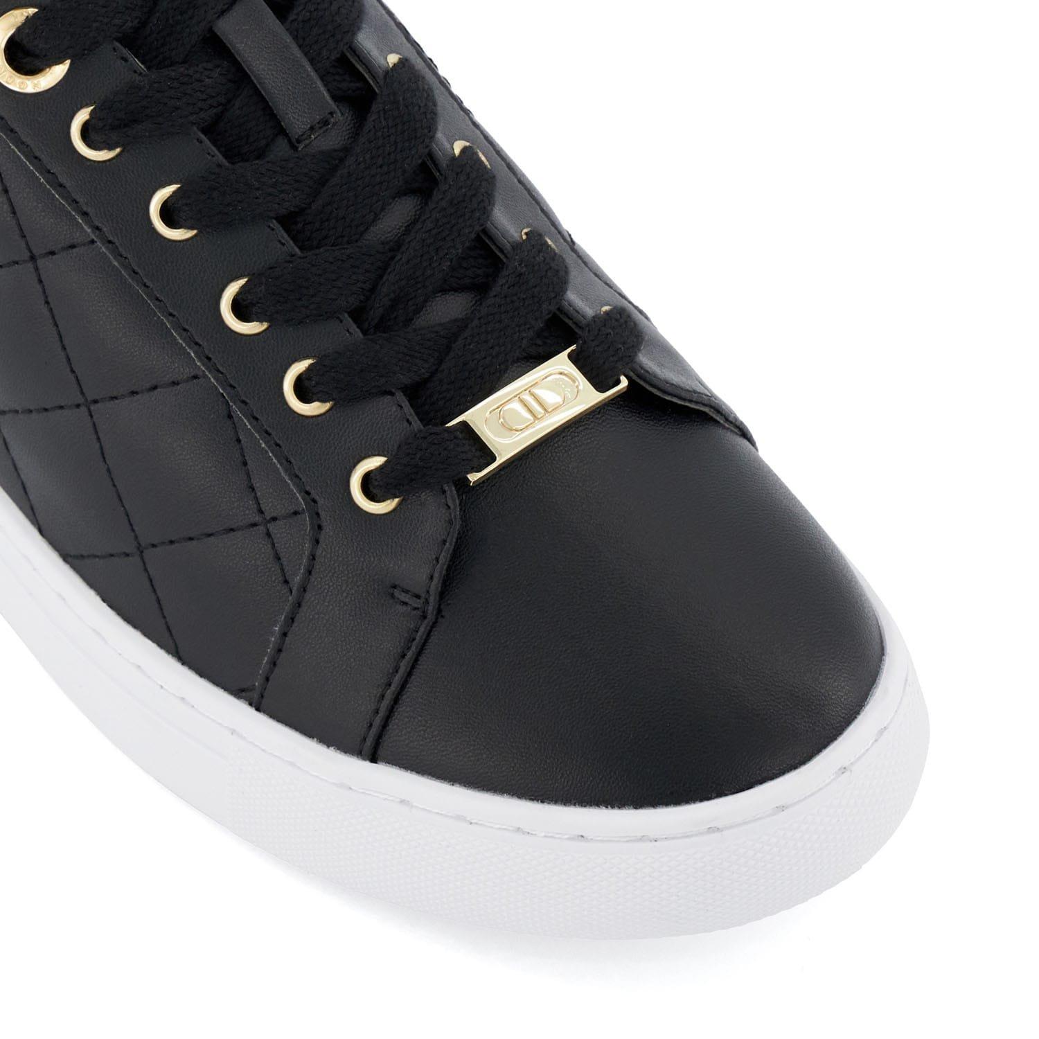 Black - Dune London - Ellenar Quilted Trainers - 5