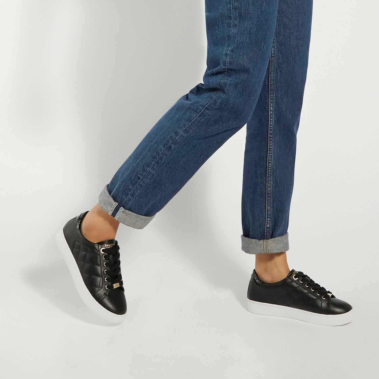 Black - Dune London - Ellenar Quilted Trainers - 6