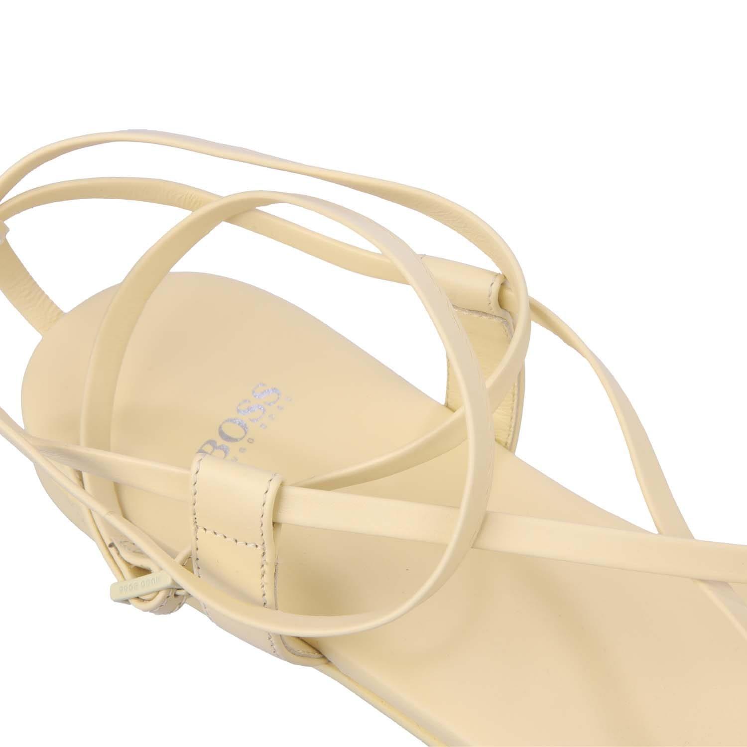 Yellow - Boss - Kristin Flat Sandals - 4