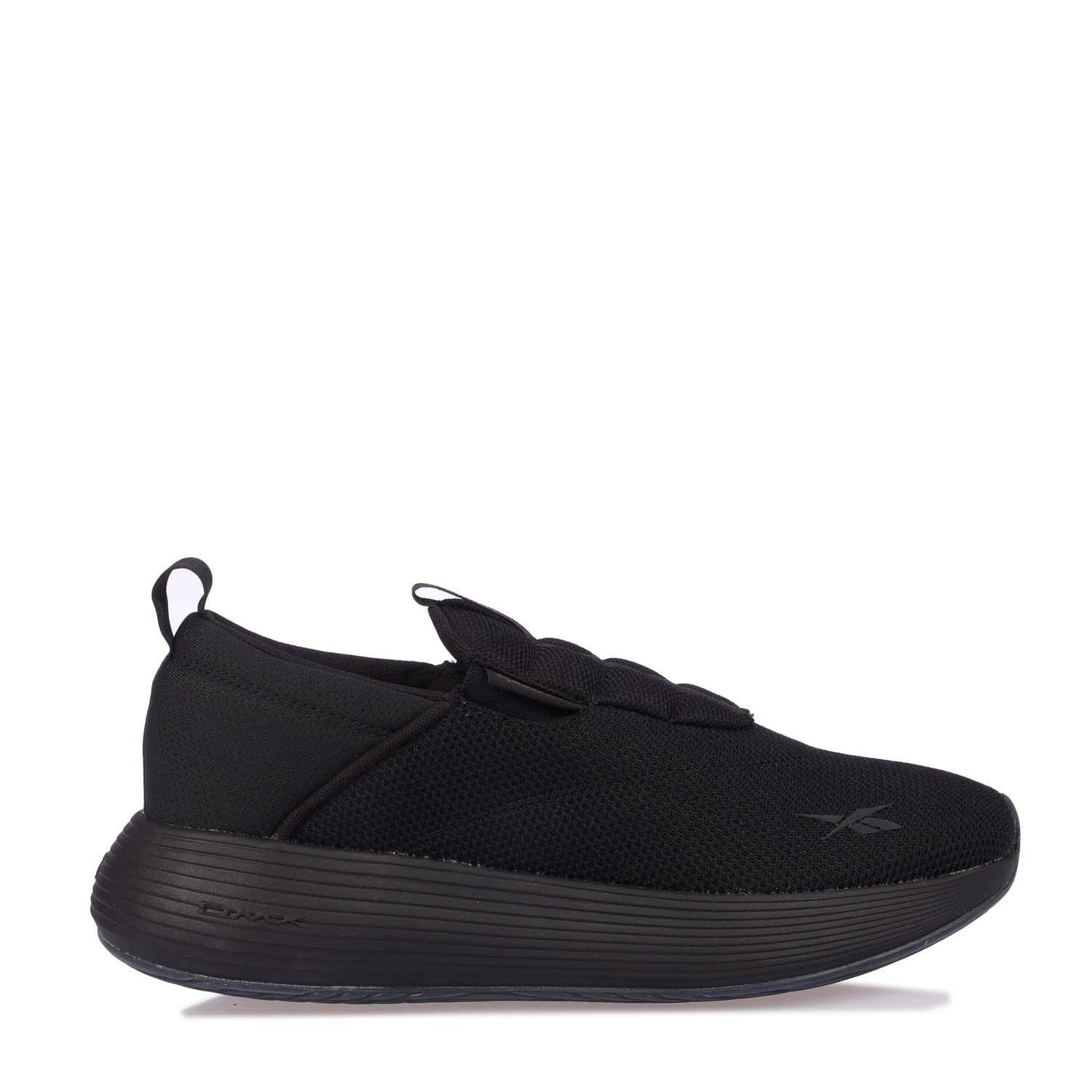 Black Grey - Reebok - DMX Comfort Slip-On Trainers - 1