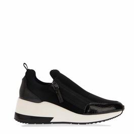 Dune London Ellens Heel-Clip Wedge Trainers