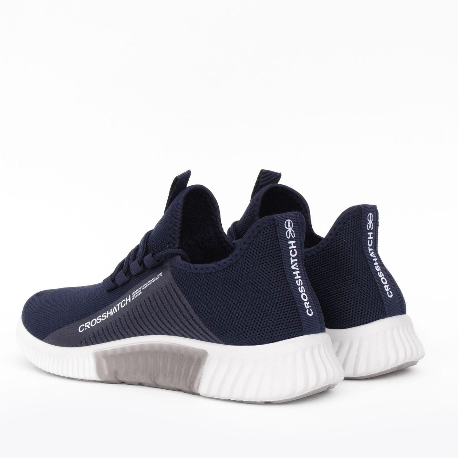 Navy - Crosshatch - Men's Nimbus Textile Low-Top Trainers - 2