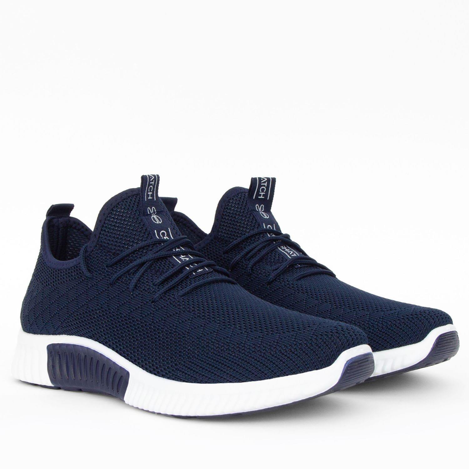 Navy - Crosshatch - Rideout Trainers - 1