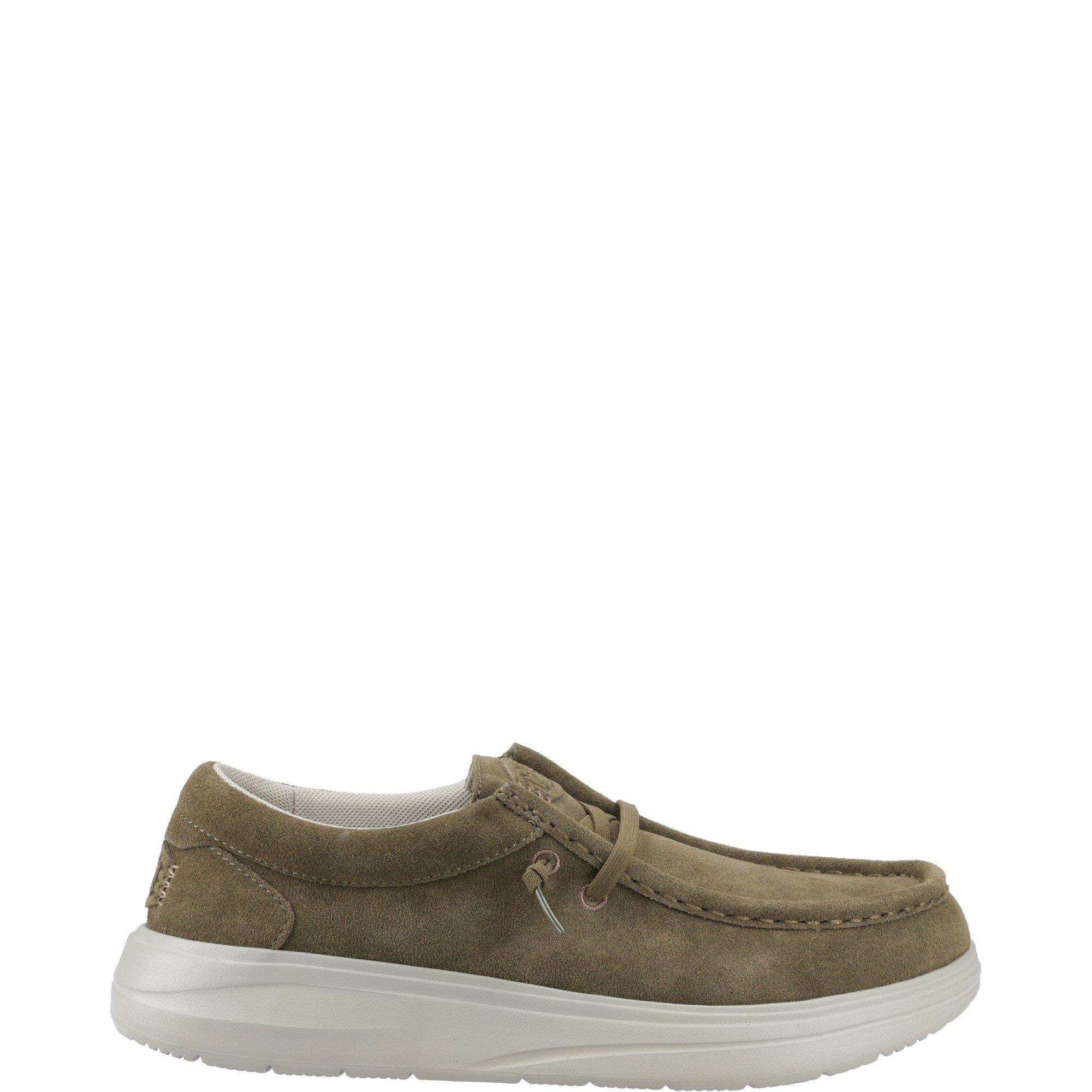 Dark Olive - HEYDUDE - Wally X Suede Shoes - 1