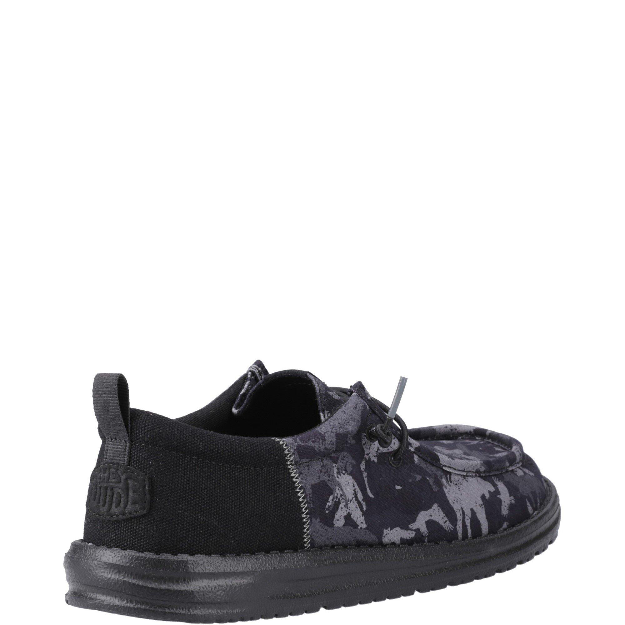 Black - HEYDUDE - Wally Funk Hunt Camo Shoes - 3