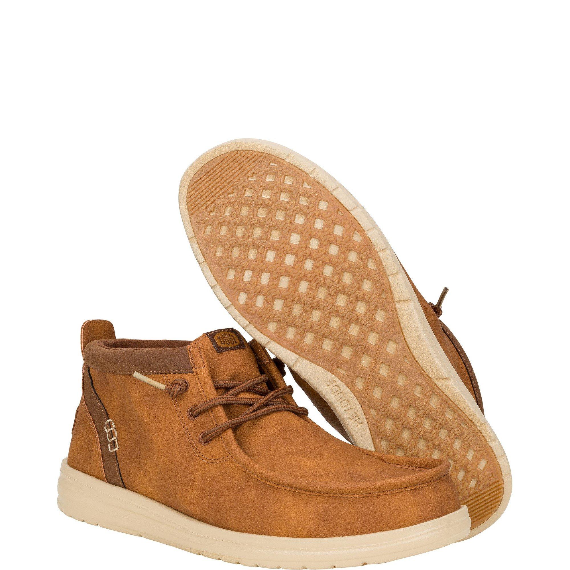 Tan - HEYDUDE - Wally Mid GripR Classic Boots - 5