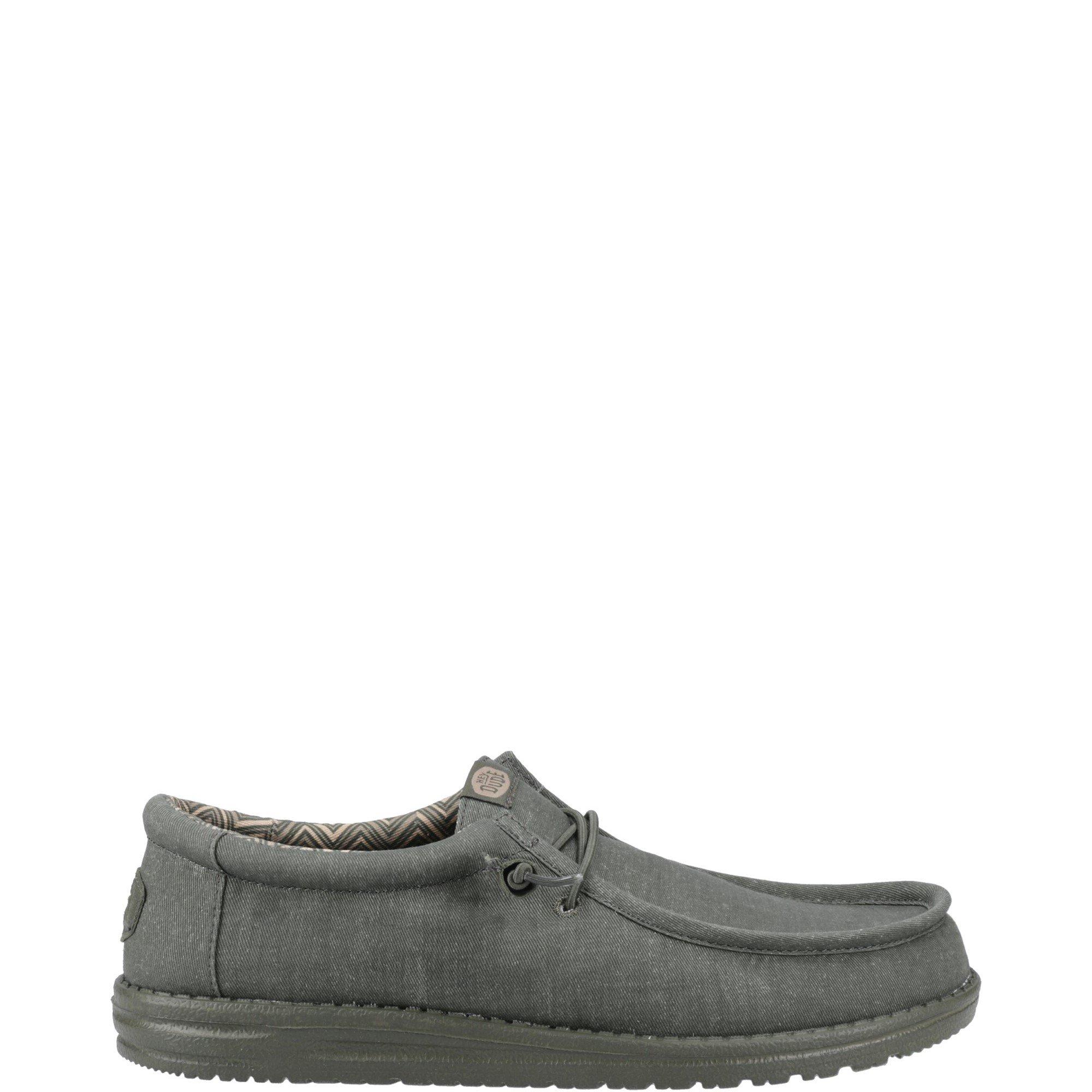 Green - HEYDUDE - Wally Stretch Canvas Shoes - 1