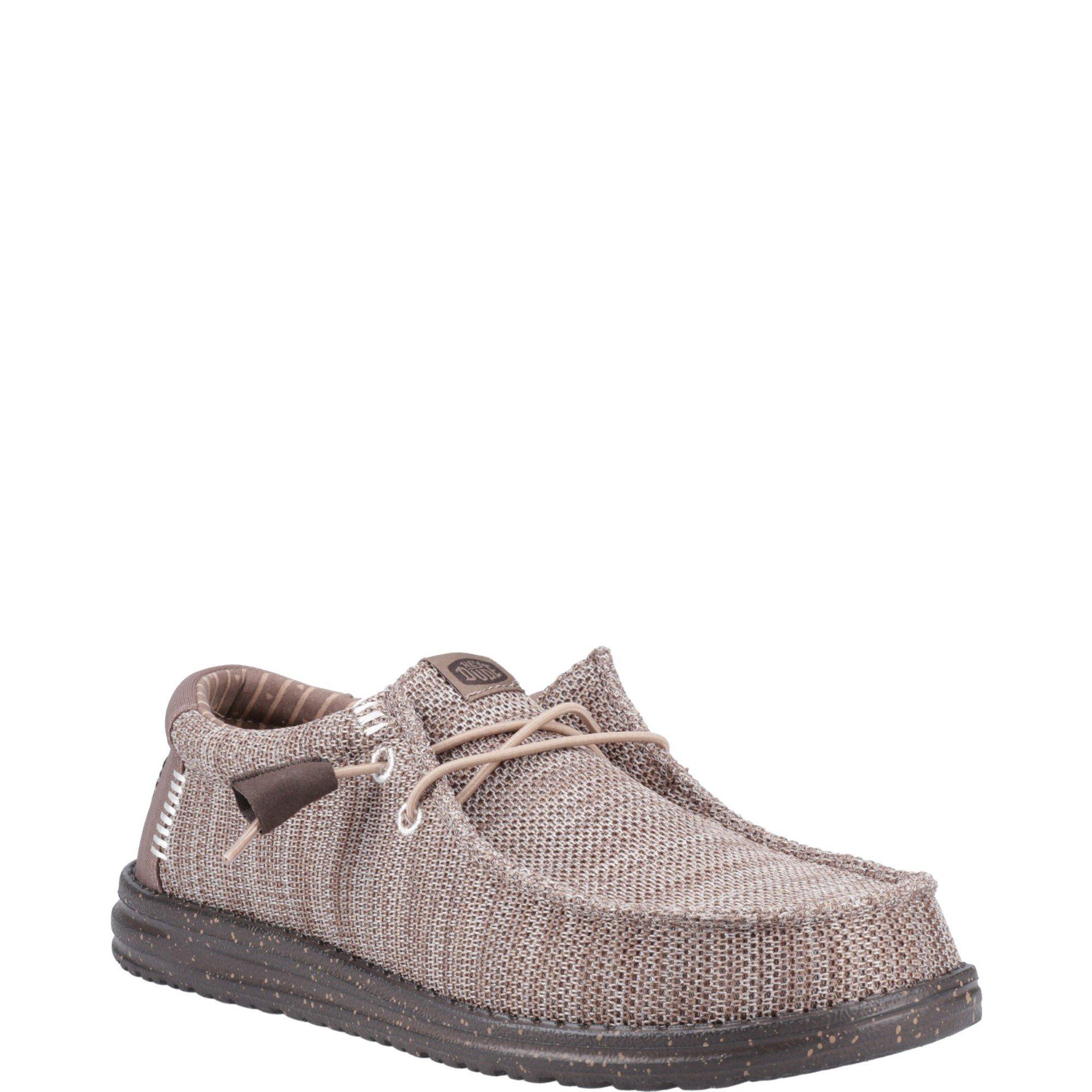 Taupe - HEYDUDE - Wally Stretch Mesh Shoes - 2