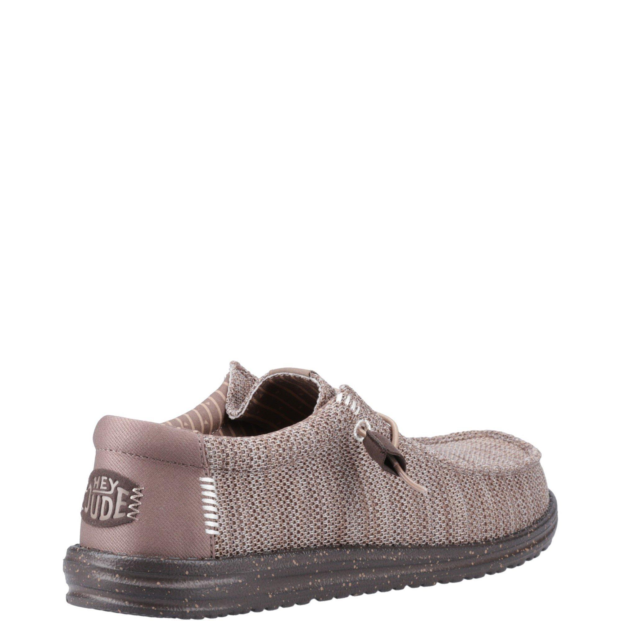Taupe - HEYDUDE - Wally Stretch Mesh Shoes - 3