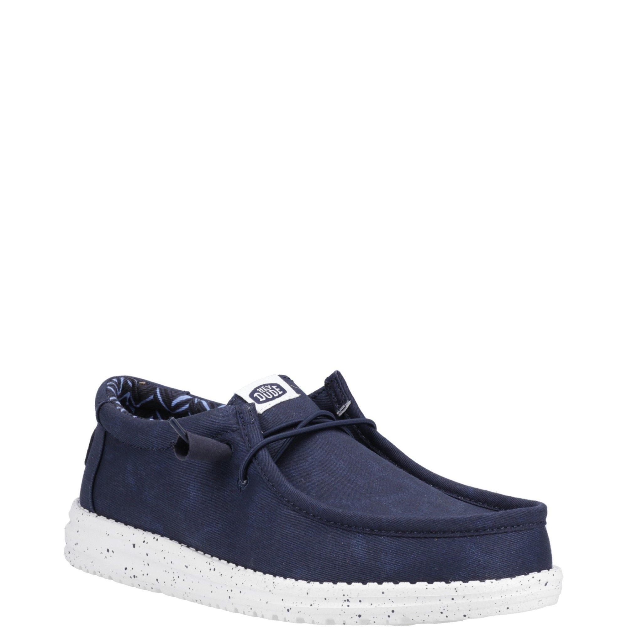 Navy - HEYDUDE - Wally Canvas Shoe - 2
