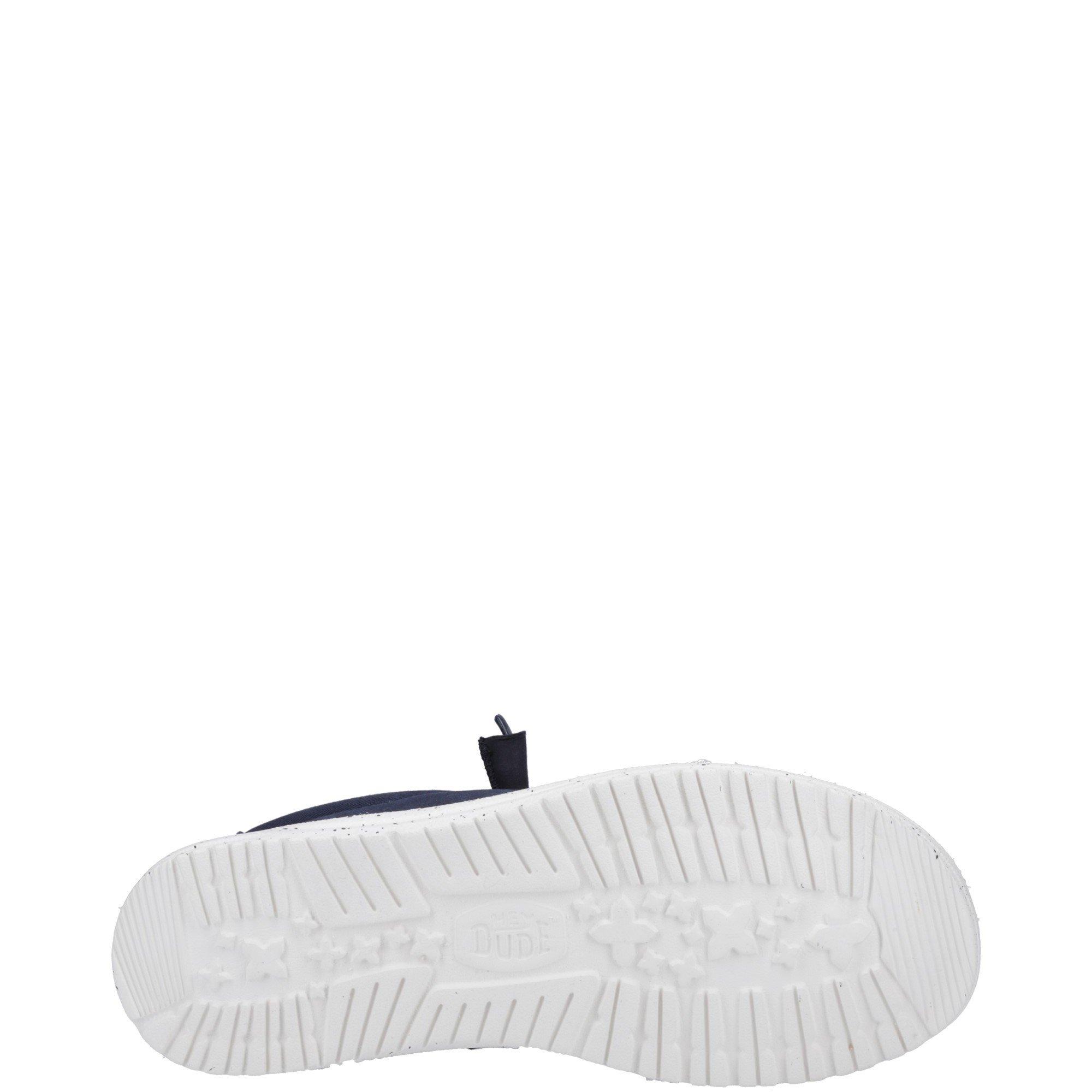 Navy - HEYDUDE - Wally Canvas Shoe - 4