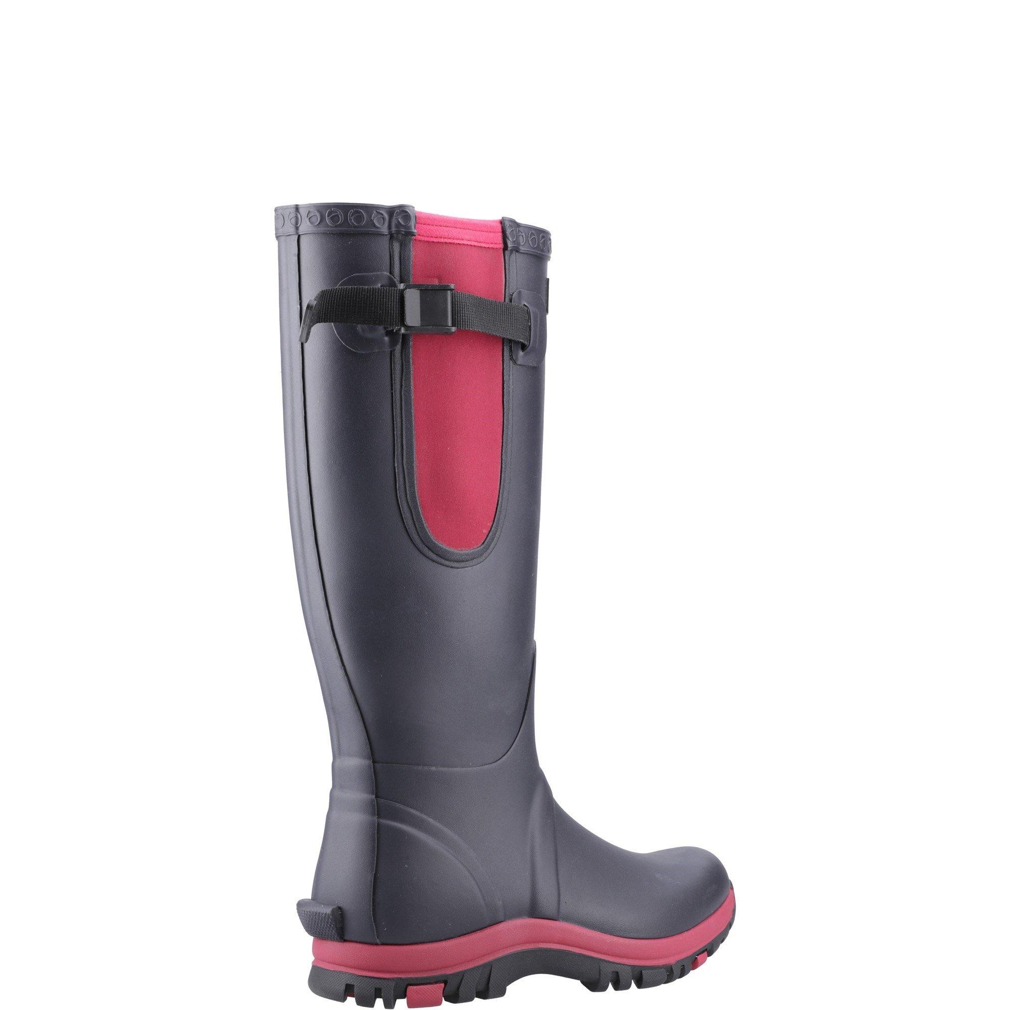 Navy - Cotswold - Milton Adjustable Wellington Boot - 3