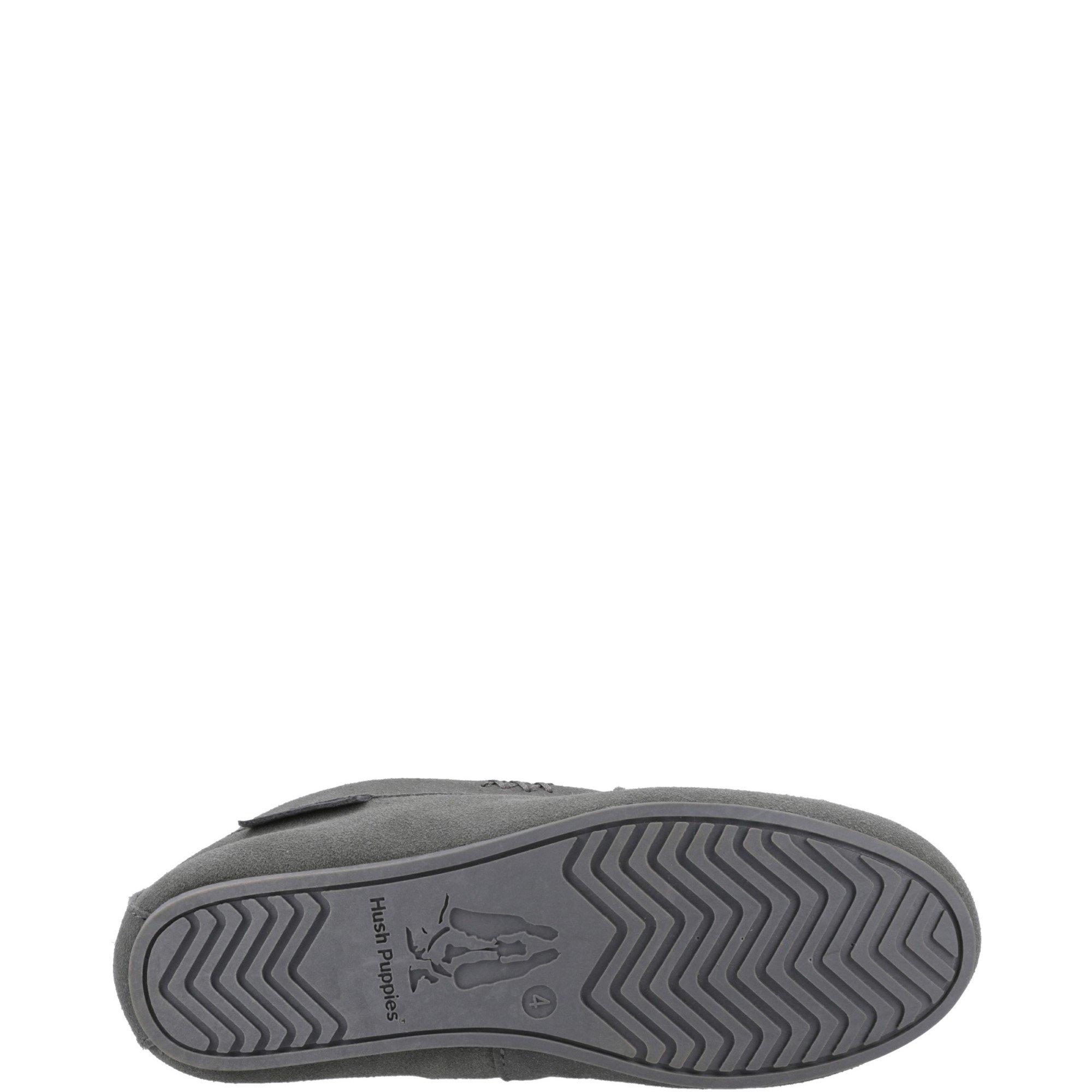 Grey - Hush Puppies - Annie Mocassin Slipper - 4