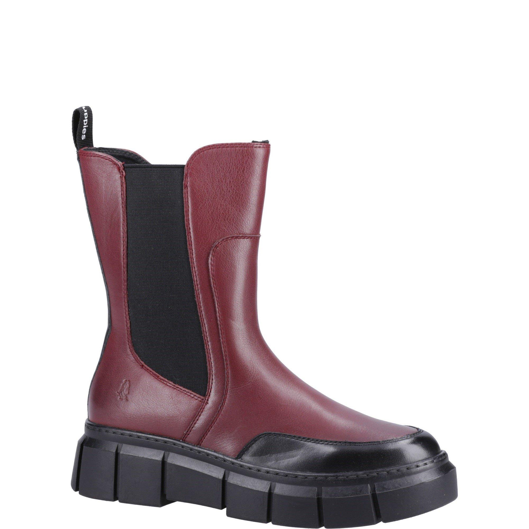 Dark Red - Hush Puppies - Fleur Ankle Boots - 2