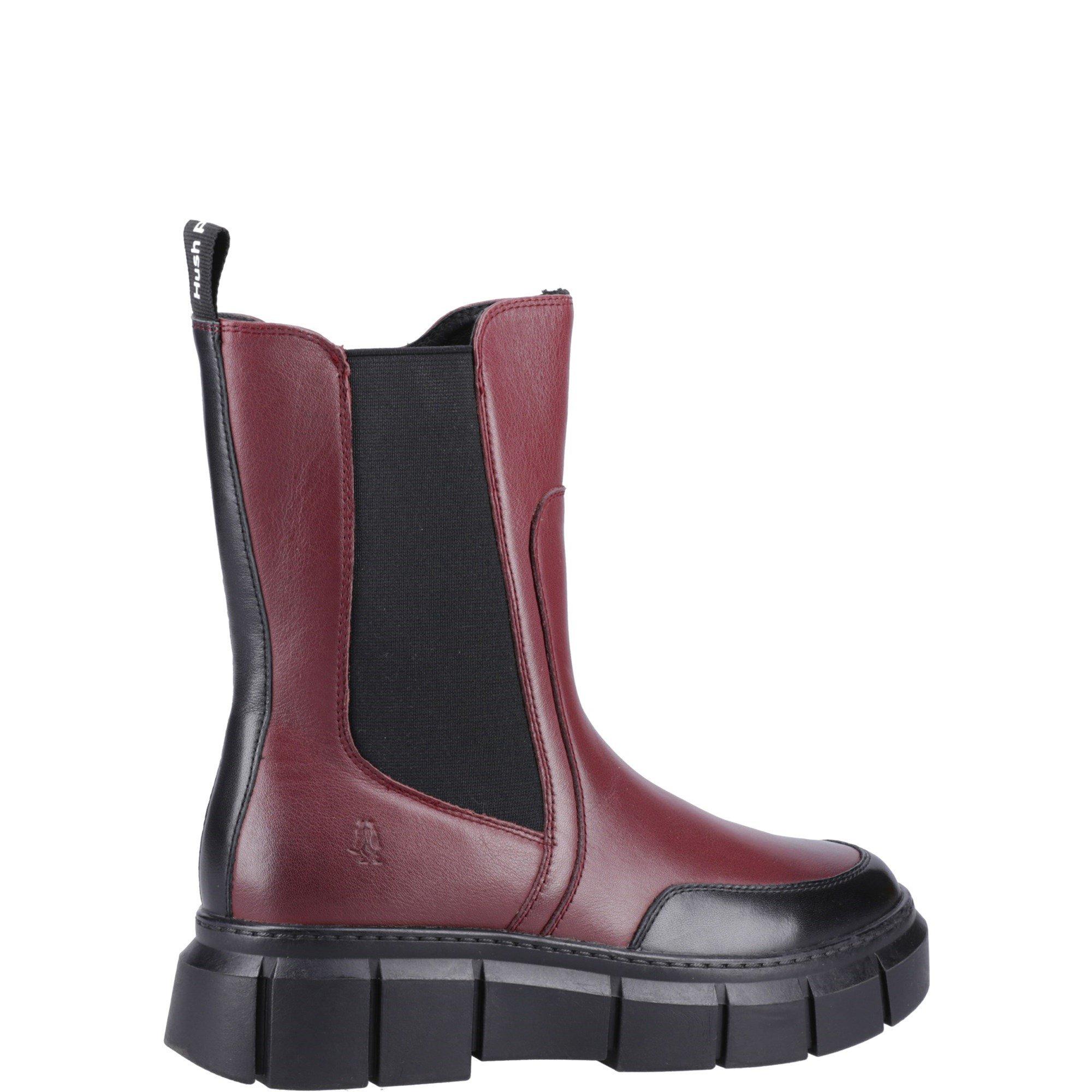 Dark Red - Hush Puppies - Fleur Ankle Boots - 3