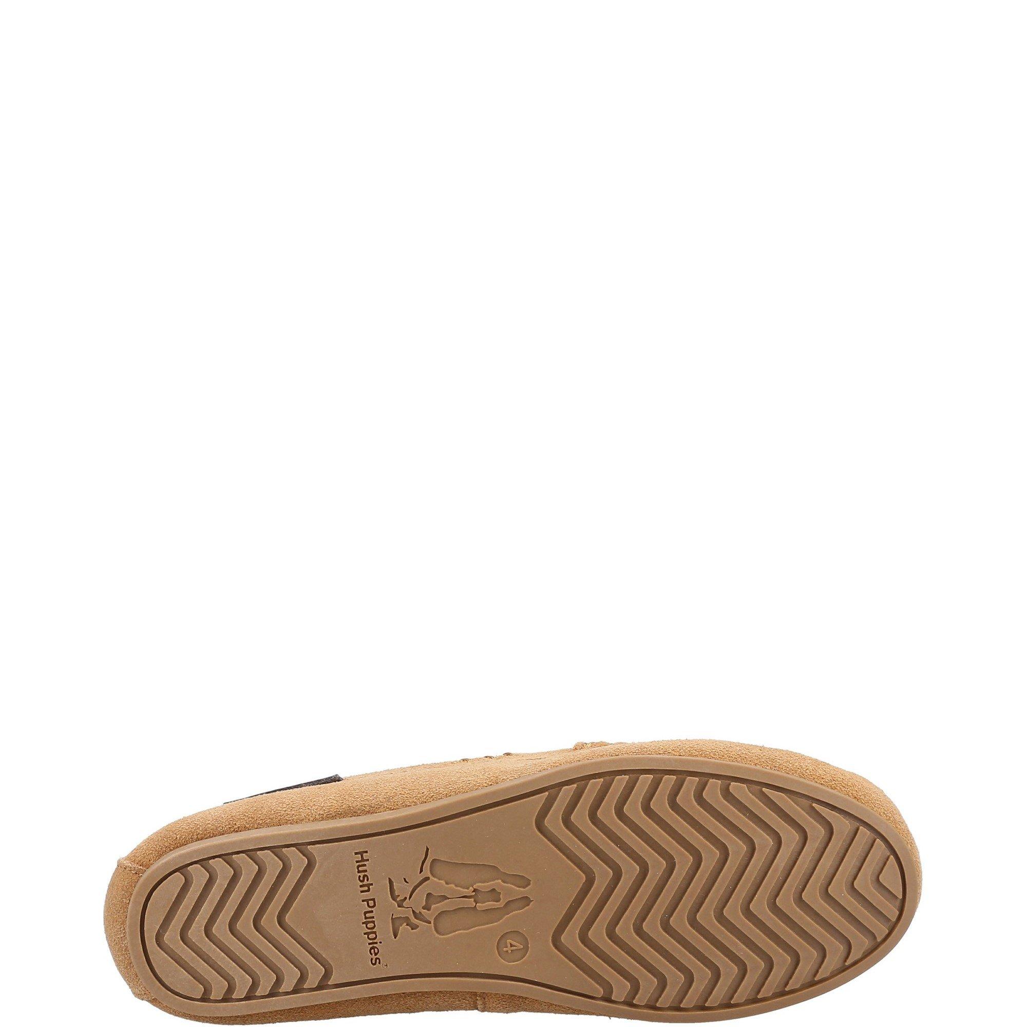 Hush Puppies Annie Chaussons Femmes Slip On Mocassin En Suède Cuir Tan Hush Puppies Annie Chaussons Femmes Slip On Mocassin En Suède Cuir Tan
