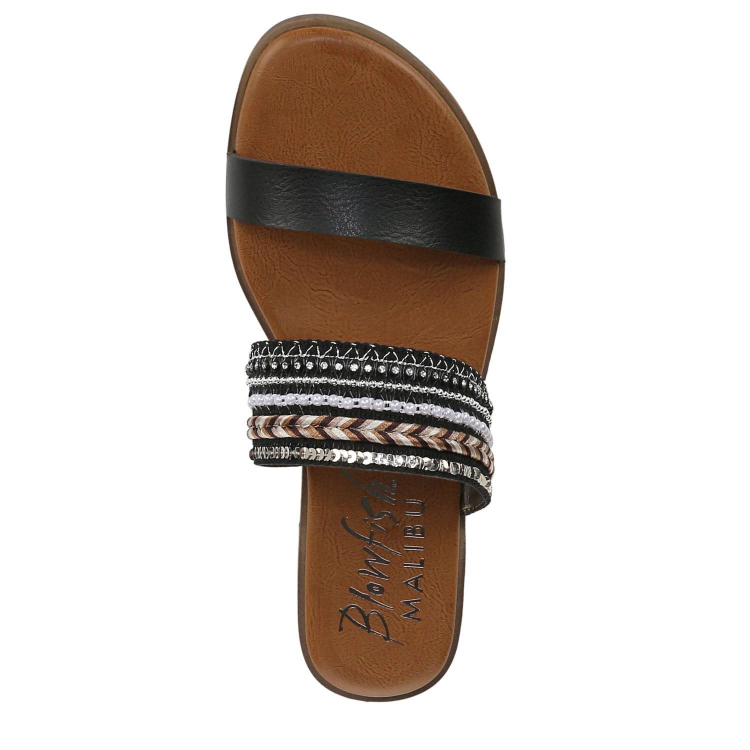 Black - Blowfish Malibu - Curtis Embellished Slide Sandals - 6